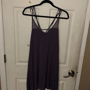 Francesca’s (Alya) Purple CrissCross Back Shift Dress